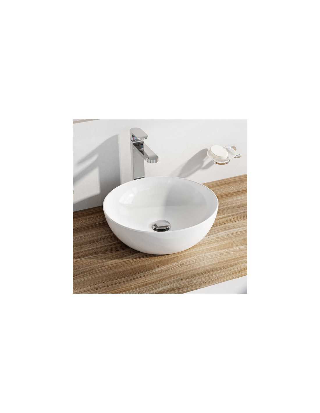 Ceramic washbasin UNI 400 B SLIM - RAVAK COM