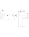 Dekoratyvinis praustuvo sifonas G1 1/4, chromas, Ideal Standard