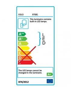 Šviestuvas LED sieninis Siderno, 7.4W, EGLO