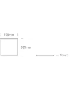 Įleidžiamas panelės tipo šviestuvas, Baltas, 50148E/W/W, ONE LIGHT