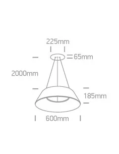 Pakabinimas šviestuvas, Skaidrus, 63058/BBR/W, ONE LIGHT