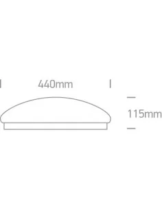 Virštinkinis šviestuvas, Baltas, 62024C/C, ONE LIGHT