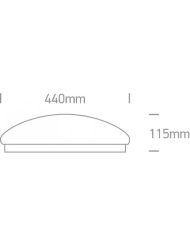 Virštinkinis šviestuvas, Baltas, 62024C/C, ONE LIGHT