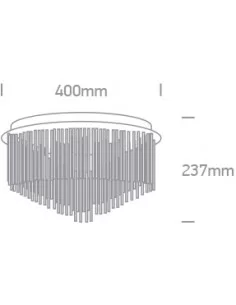 Virštinkinis šviestuvas, Chromo, 62168B, ONE LIGHT