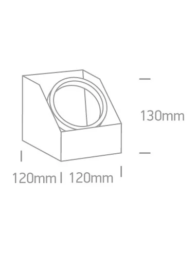 Virštinkinis vienos krypties šviestuvas, 12138G/W, ONE LIGHT