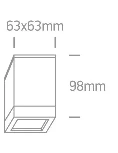 Virštinkinis šviestuvas, Baltas, 67130D/W, ONE LIGHT