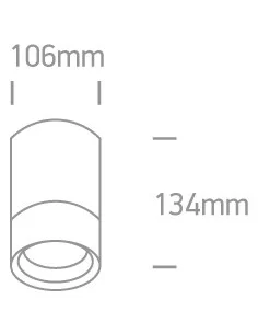 Virštinkinis šviestuvas, Baltas, 67132C/W, ONE LIGHT