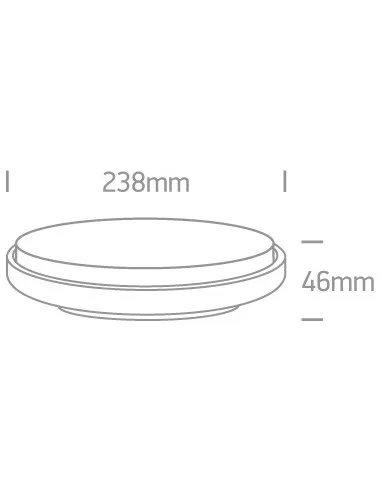 Virštinkinis šviestuvas, Baltas, 67362/W/W, ONE LIGHT