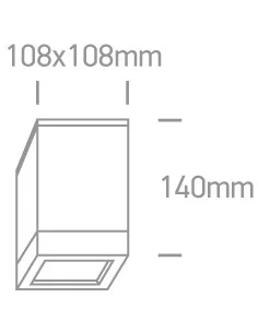 Virštinkinis šviestuvas, Juodas, 67132D/B, ONE LIGHT