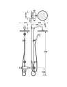 Dušo sistema termostatinė Tres Clasic, TRES