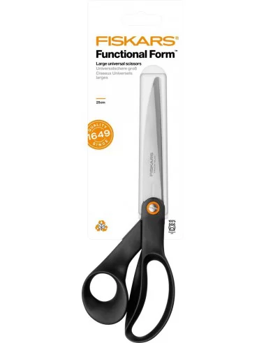 Žirklės didelės universalios Functional Form 24cm, juodos, Fiskars