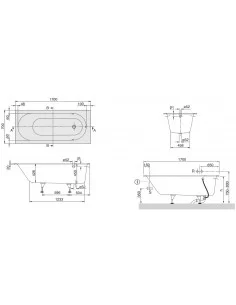 Vonia Oberon 1700x700 mm, Villeroy&Boch