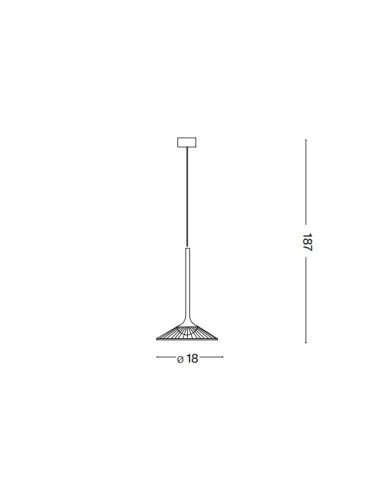 Pakabinamas šviestuvas tristan sp gold, Ideal lux