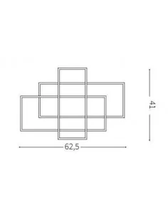 Lubinis šviestuvas frame-1 pl black, Ideal lux