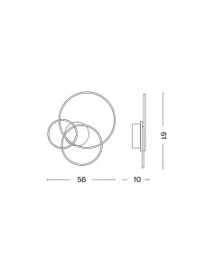 Lubinis šviestuvas frame pl cerchio white, Ideal lux