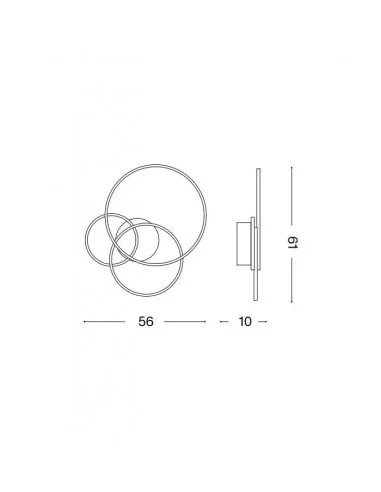 Lubinis šviestuvas frame pl cerchio white, Ideal lux