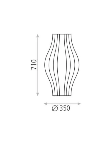 Pastatomas šviestuvas murta white l, ACB design