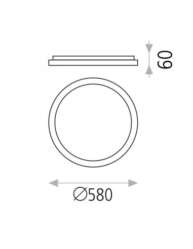 Lubinis LED dimeriuojamas šviestuvas grace d58 4000k black, triac, ACB design