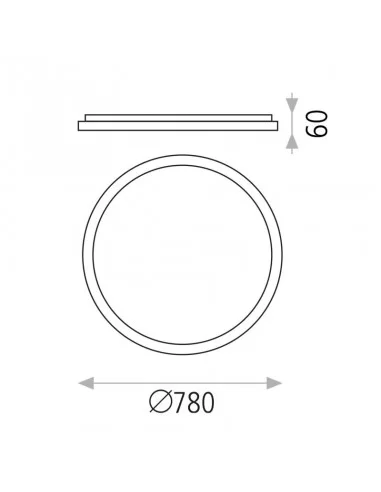 Lubinis LED šviestuvas grace d78 4000k white, ACB design