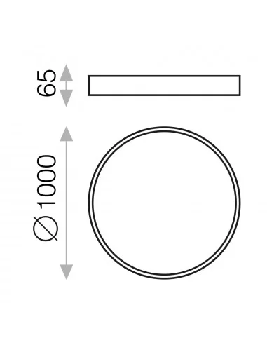 Lubinis LED šviestuvas london white d100 3000k, ACB design