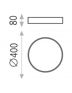 Lubinis LED šviestuvas minsk white d40 dimeriuojamas dali/push, ACB design