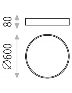 Lubinis LED šviestuvas minsk white d60, ACB design