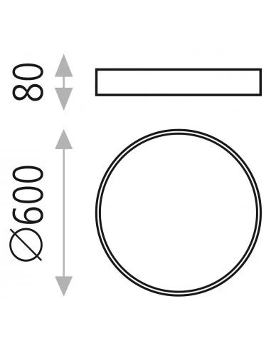 Lubinis LED šviestuvas minsk white d60, ACB design