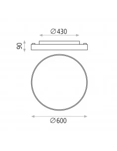 Lubinis šviestuvas lisboa d60 3000k black dimeriuojamas dali, ACB design