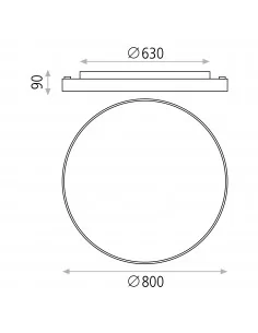 Lubinis šviestuvas lisboa d80 4000k black dimeriuojamas triac, ACB design