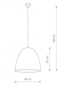 Pakabinamas šviestuvas egg m black, Nowodvorski