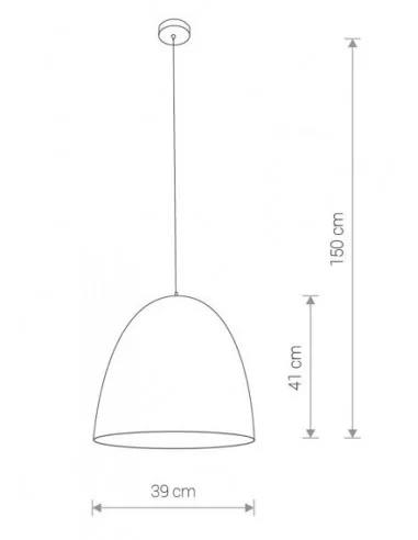 Pakabinamas šviestuvas egg m black, Nowodvorski