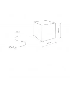 Pastatomas šviestuvas cumulus cube m, Nowodvorski