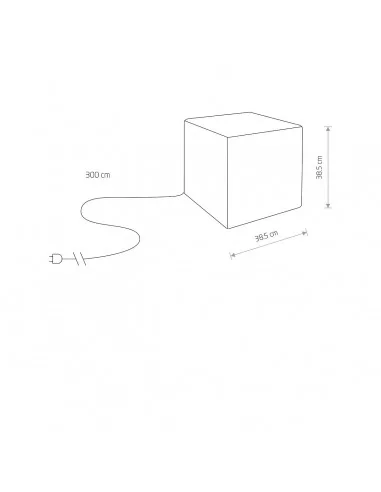 Pastatomas šviestuvas cumulus cube m, Nowodvorski