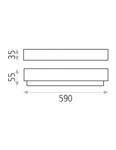 Sieninis šviestuvas box s 3000, ACB design