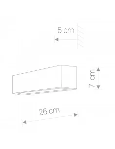 Sieninis šviestuvas straight xs graphite, Nowodvorski