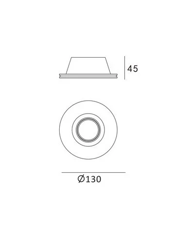 Berėmis Šviestuvas Round, Light plan