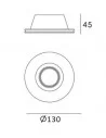 Berėmis Šviestuvas Round, Light plan