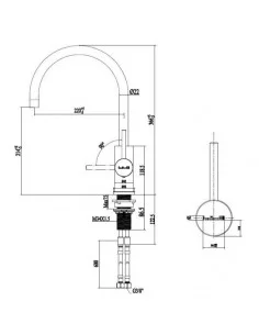 Maišytuvas plautuvės Cano Copper, vario sp., REGINOX