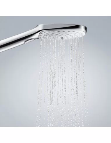 Dušo galva RAINDANCE Select E 120 3 jet balta/chromas, HANSGROHE