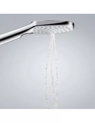 Dušo galva RAINDANCE Select E 120 3 jet balta/chromas, HANSGROHE