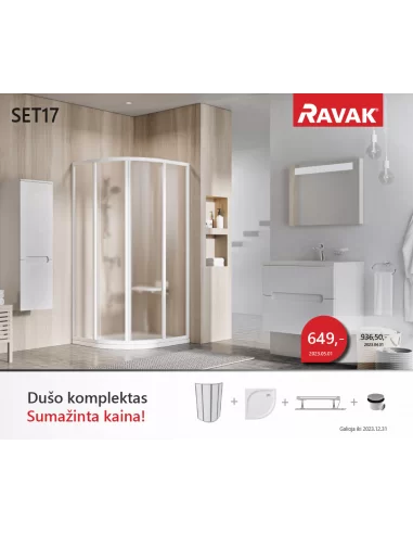 Dušo kabinos komplektas SET 17, RAVAK