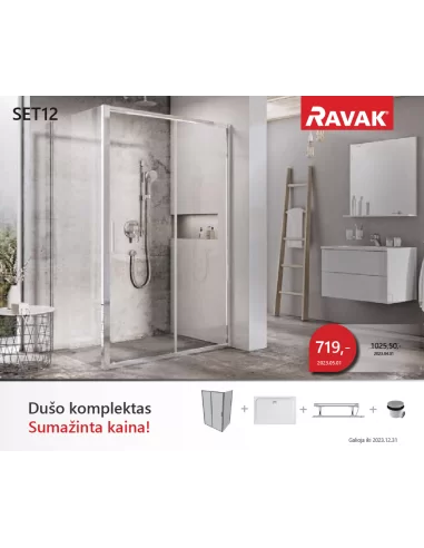 Dušo kabinos komplektas SET 12, RAVAK