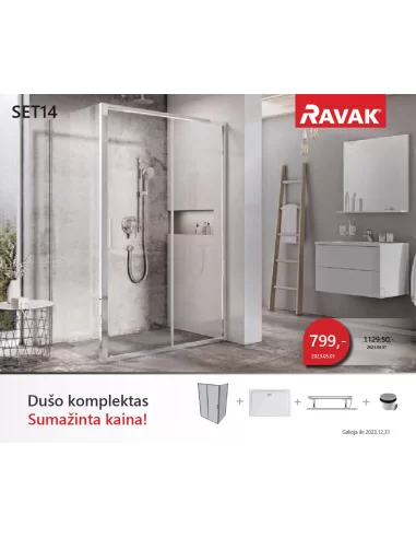 Dušo kabinos komplektas SET 14, RAVAK