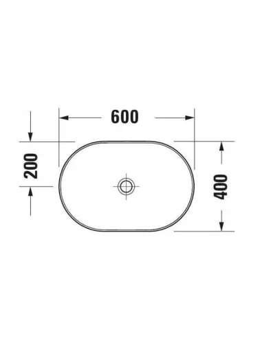 Praustuvas D-Neo 60x40, baltas, DURAVIT