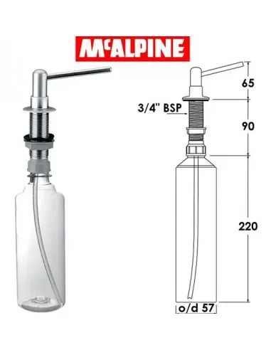 Skysto muilo dozatorius HC20-CPB, McAlpine