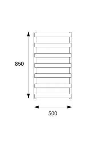 Elektrinis rankšluosčių džiovintuvas WIX  TWIST 850x500 mm, Terma