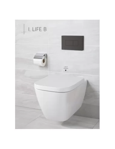 WC pakabinamas I.LIFE B su Soft Close dangčiu, IDEAL STANDARD T461401+T468301