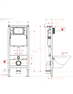 Pakabinamo unitazo TORNADO komplektas, Vento