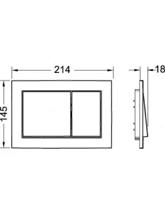 Pakabinamo unitazo Laufen Pro Rimless komplektas su TECE 8cm storio potinkiniu rėmu ir nuleidimo plokštele