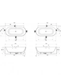 VONIA FREEDOM CORNER II TEC 175x86cm, RAVAK